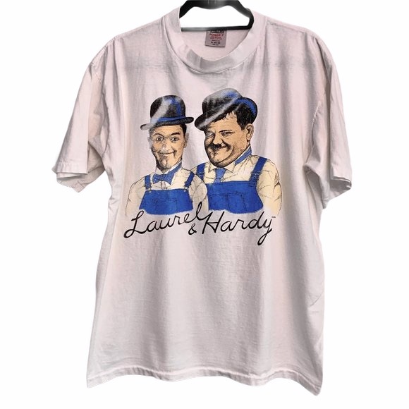 Oneita Other - Vintage 90s Laurel and Hardy Graphic t-shirt